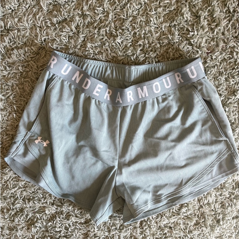 Under Armour Women's Light Mint Green Athletic Shorts
